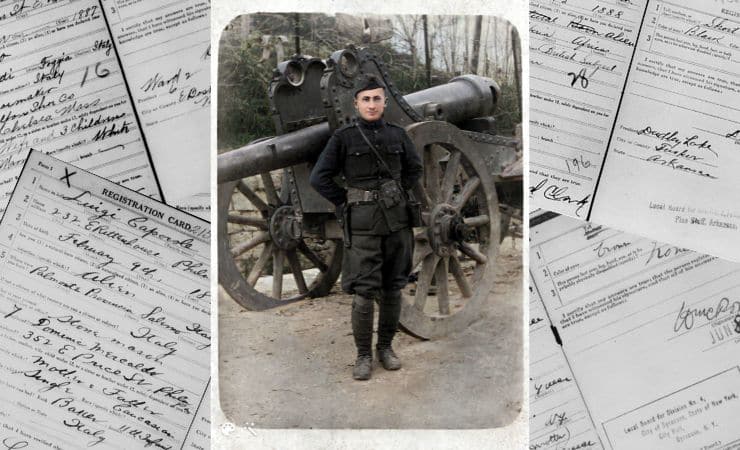Registros de alistamento da Primeira Guerra Mundial: Encontre registros militares de ancestrais que lutaram na Primeira Guerra Mundial